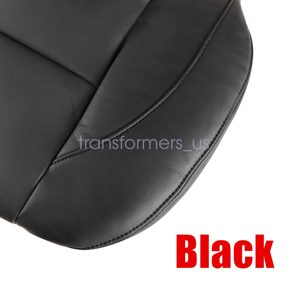 2005-2015 Driver Bottom Leather Seat Cover For Nissan Armada Black - Image 3 of 4