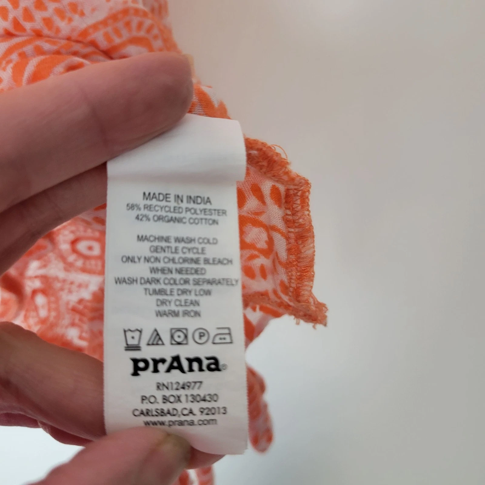 prana flora organic blend burn-out shirt