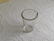 Glass 1.5oz / 45ml liquid measuring cup, lab beaker, medical beaker, shot glass
