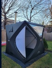 Portable Outdoor Wood Burning Sauna Tent With Rock Stove/Chimney