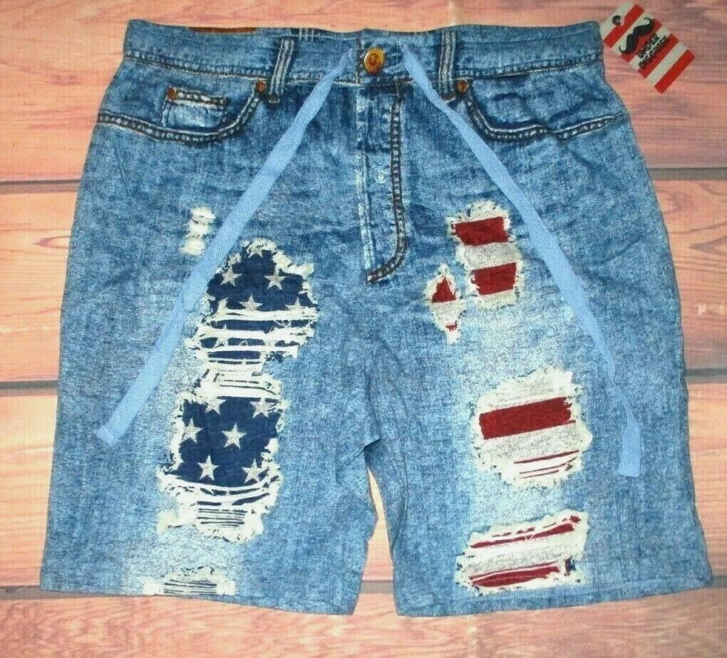 Denim sweat deals shorts