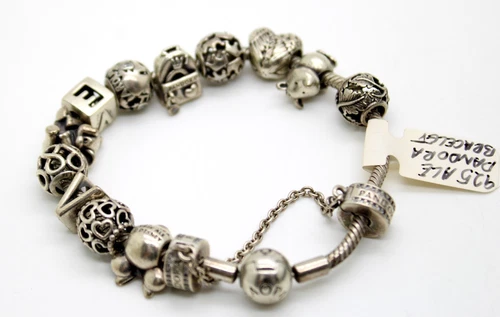 Pandora DISNEY Theme 14,  Charm Bracelet 7.5 inch .925 sterling silver