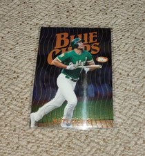 2018 MATT OLSON TOPPS FINEST BLUE CHIPS INSERT (A'S)