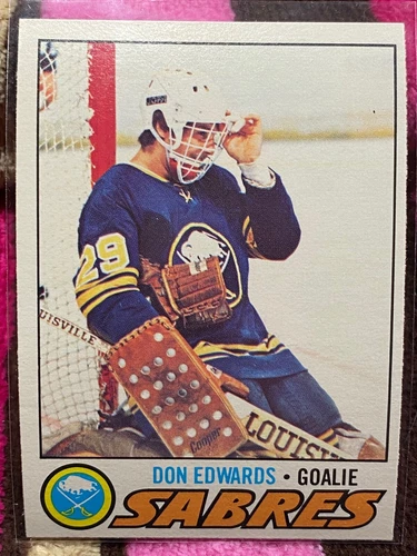 1977-78 O-PEE-CHEE RC #201 DON EDWARDS SABRES NM-MT+ VINTAGE OPC ROOKIE CARD!