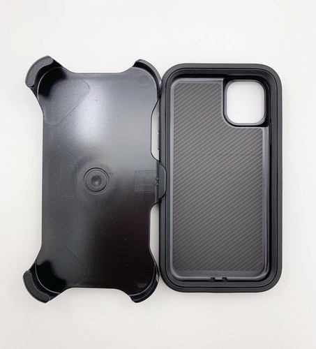 Funda para iPhone 11 11 Pro MAX con pantalla y clip para cinturón se adapta a Otterbox Defender negra - Imagen 5 de 5