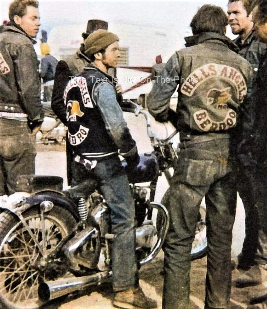 Hells Angels Gang Bikers Gang Harley Davidson Motorcycle Leader