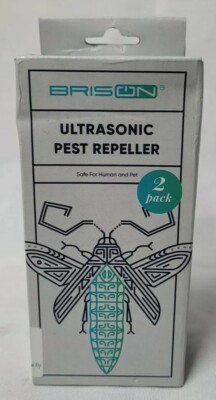 2 Pack BRISON Ultrasonic Pest Repeller Plug-in Electronic Insect ...