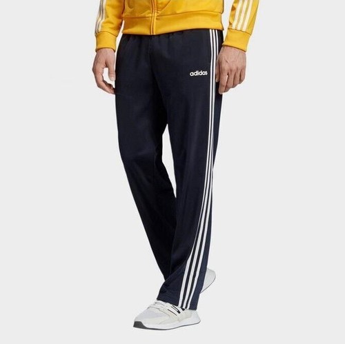 Adidas Herren 3 Streifen Fleece Warm Up Jogginghose Gr. 3XLT Navy Blau NEU