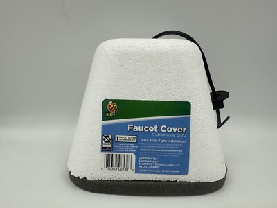 Duck Outdoor Insulate Faucet Cover White Outside Cold Weather Freeze Winter