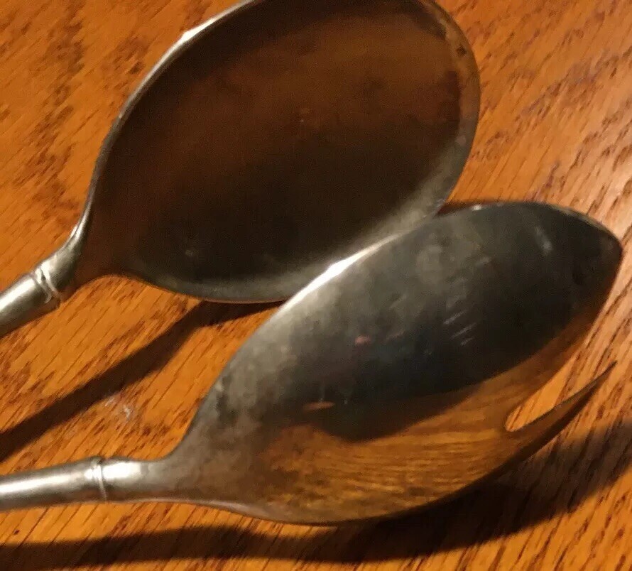 SILVER PLATED SALAD TONGS eBay