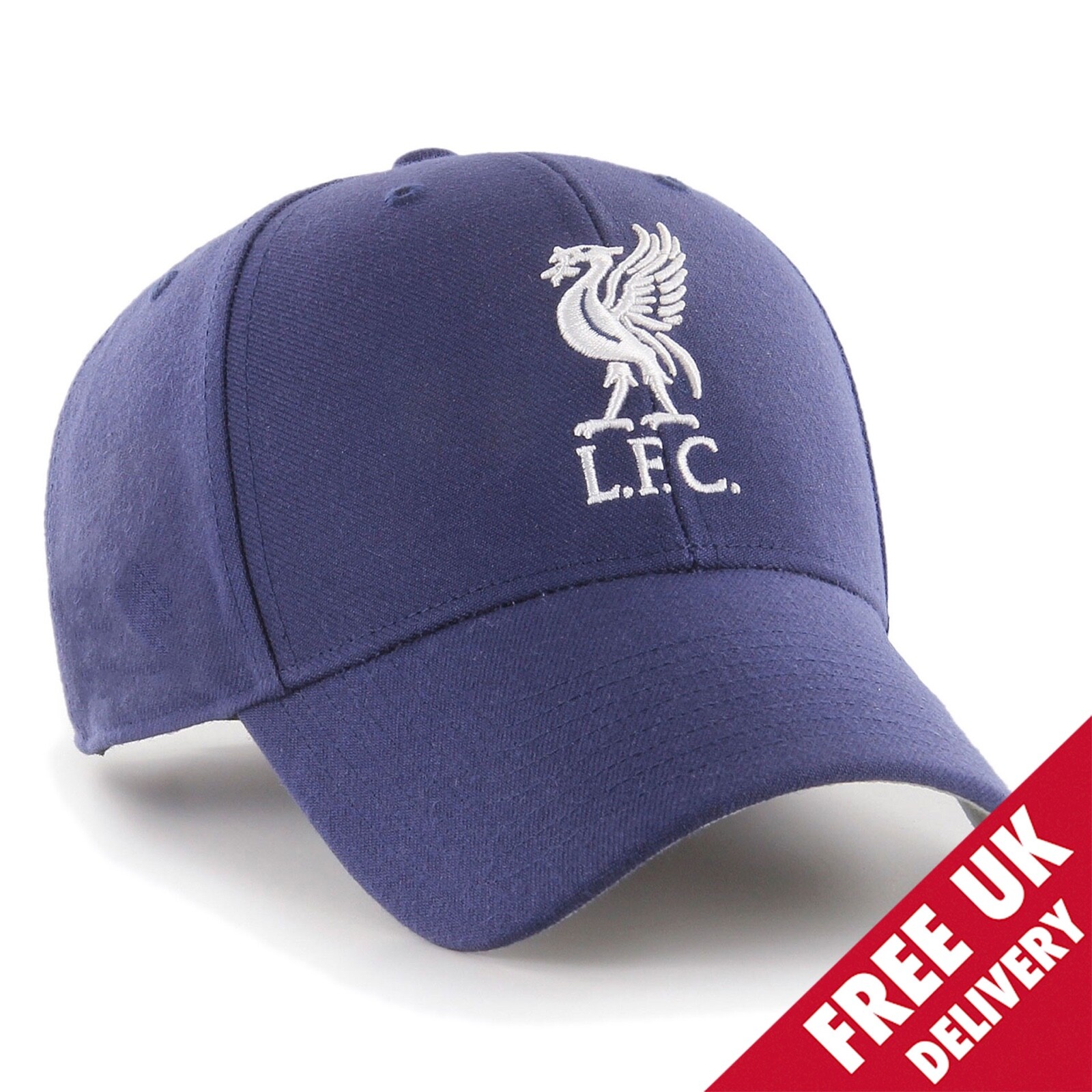 Liverpool FC Cap - Navy with White Crest - Official Merchandise