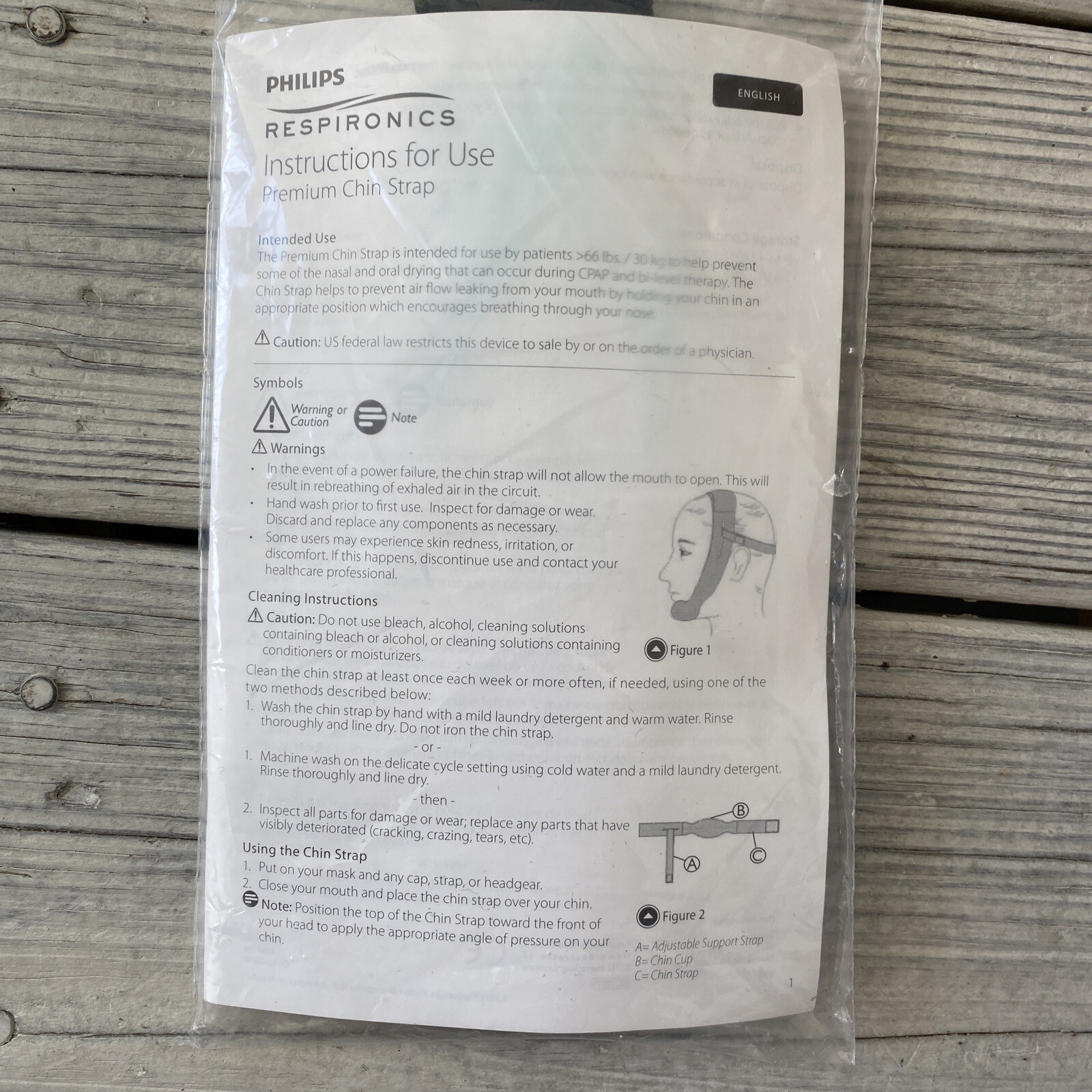 Philips Respironics 1012911 Style Premium CPAP Chin Strap, NEW eBay