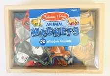 Melissa Doug Wooden Magnetic Animals in a box set of 20- NIB 2 years