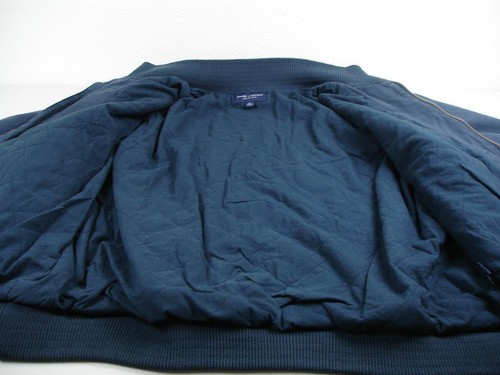 Men's XL Daniel Cremieux Navy Blue Cotton Bomber Golf Jacket Insulated Full-Zip - Picture 11 of 14