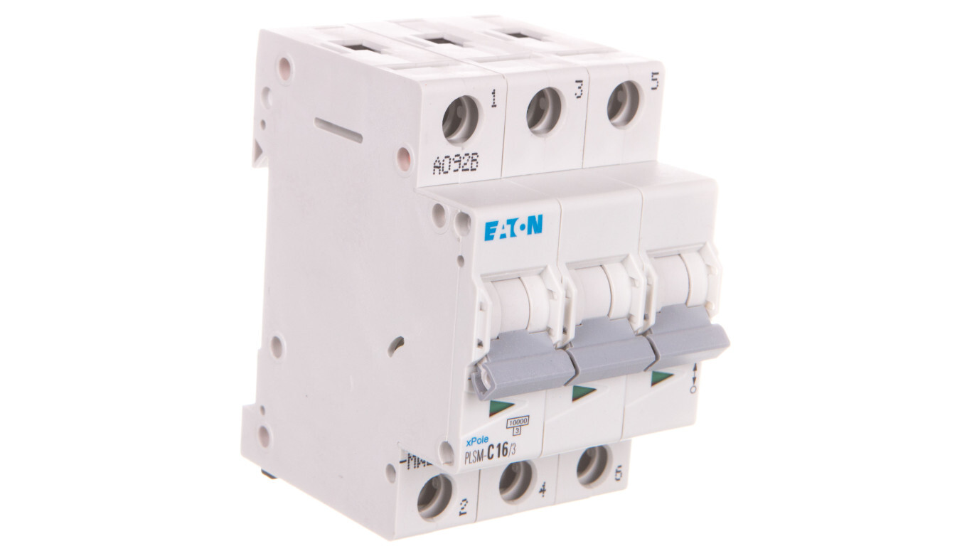 Miniature circuit breaker 3P C 16A 10kA AC PLSM-C16 / 3-MW 242474 /T2UK