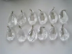 Teardrop Chandelier Crystals Vintage Set 12