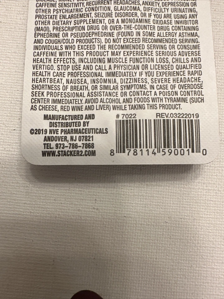 STACKER 3 XPLC Weight Loss Energy  12 Packs Of 4-48 Pills Free Ship Wholesale - Image 4 of 4