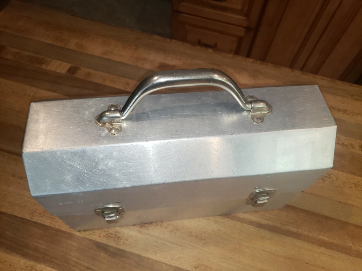 新品 24AWL. May MFG Inc. Miner’s Lunchbox L MAY MFG Vintage Aluminum Miners Lunch Box Pail - Sudbury