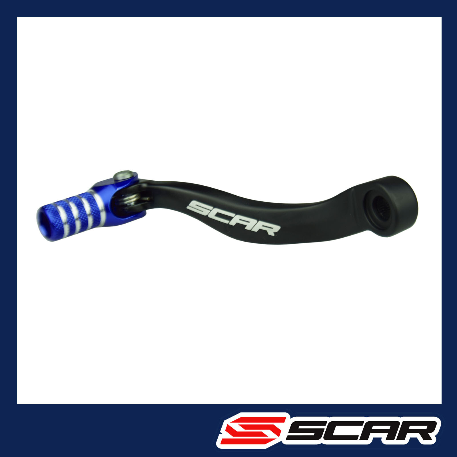 Sélecteur de vitesse rétractable et forgé bleu Scar pour Husqvarna TC 125 2016