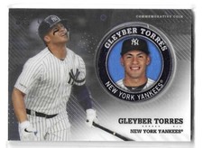 2020 TOPPS BASEBALL SERIES 2 GLEYBER TORRES COMMEMORATIVE COIN #TPM-GT YANKEES