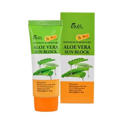 EKEL Soothing & Moisture Aloe Vera Sun Block 70mL (SPF50 PA+++)