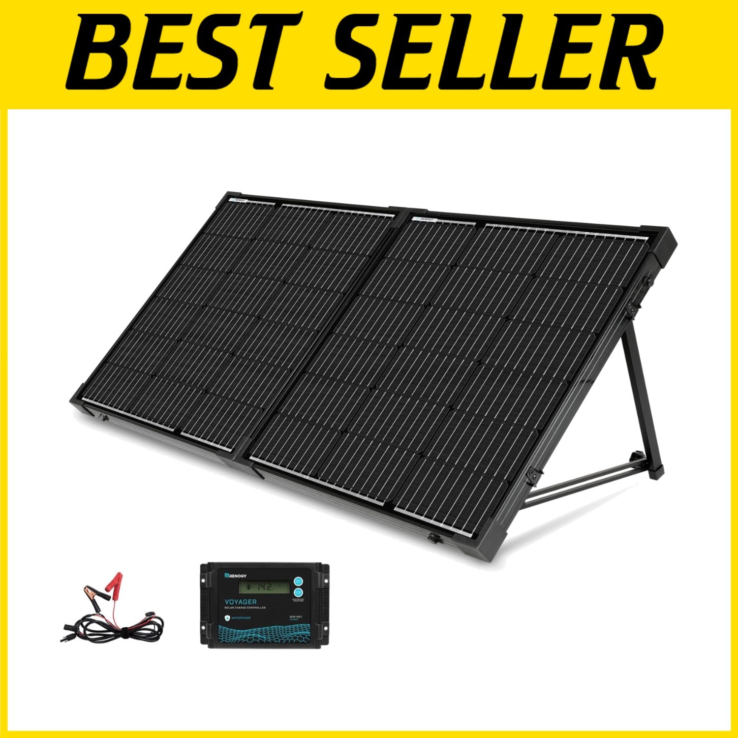 Foldable Solar Suitcase Kit 100W - Waterproof Controller