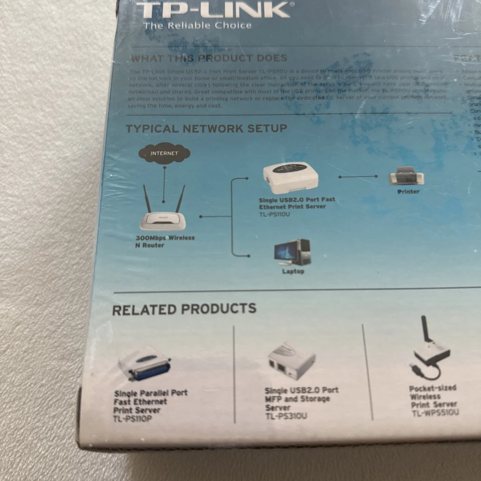 TP-LINK TL-PS110U Print Server Single USB Port - Image 3 of 4