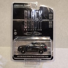 Greenlight FORD Police 2020 Interceptor Utility Limited Edition Black Bandit
