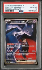 Carta Pokemon Rocket's Mewtwo ex SAR PSA 10