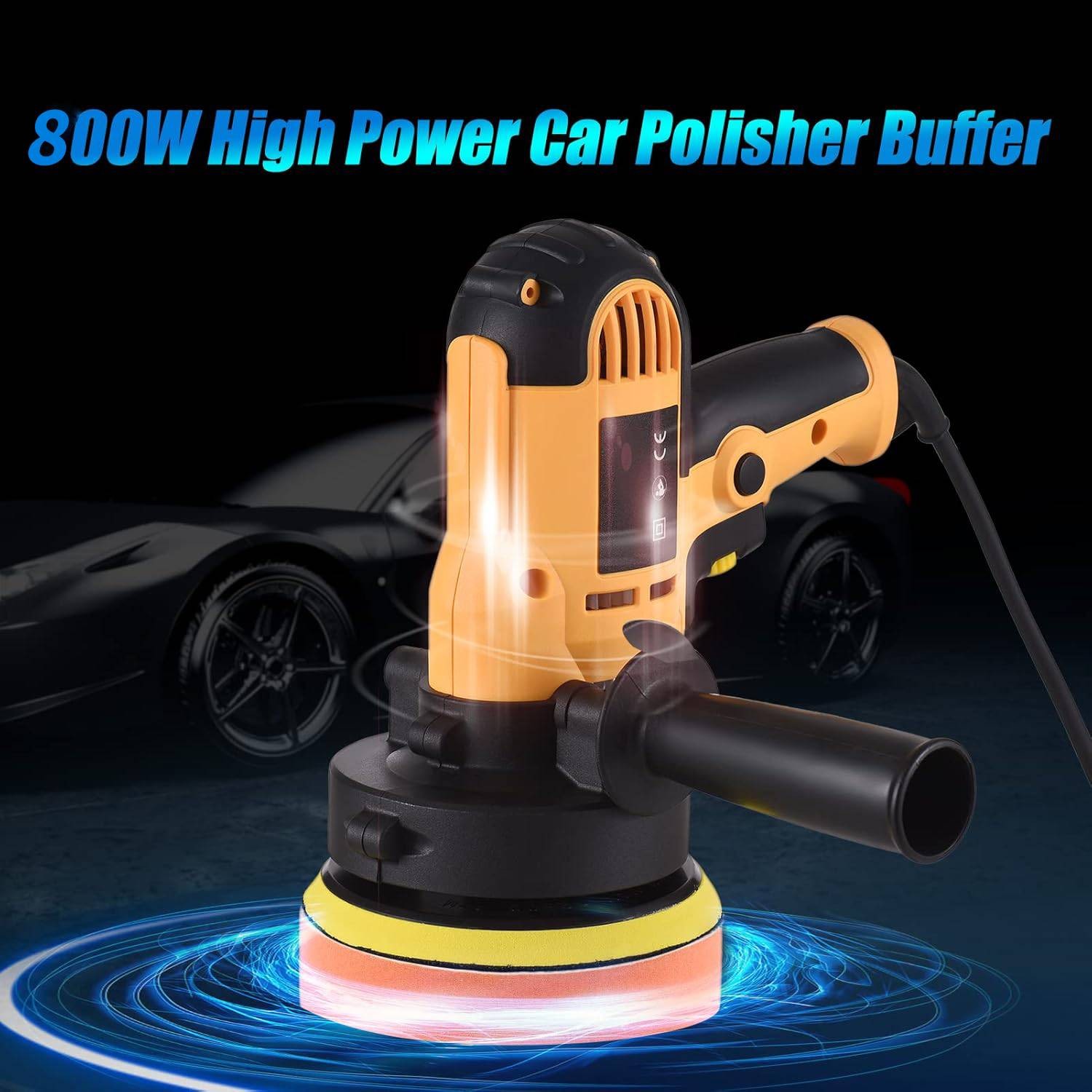Ultimate 800W Car Polisher Buffer Sander Waxing Kit for Deta