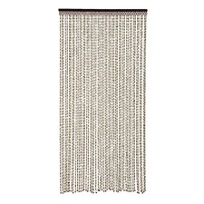 Boho Natural Wood and Bamboo Beaded Curtain for Doorway Room Divider 74.8 inch