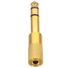 Alloy Stereo Headphone Adapter 6.5 Mm Male To 3.5 Mm Female Aux Audio Converter