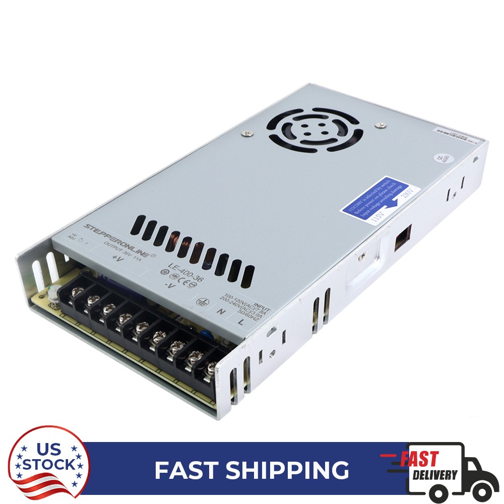 STEPPERONLINE Switching Power Supply 400W 36V 11A 115/230V for Stepper Motor CNC