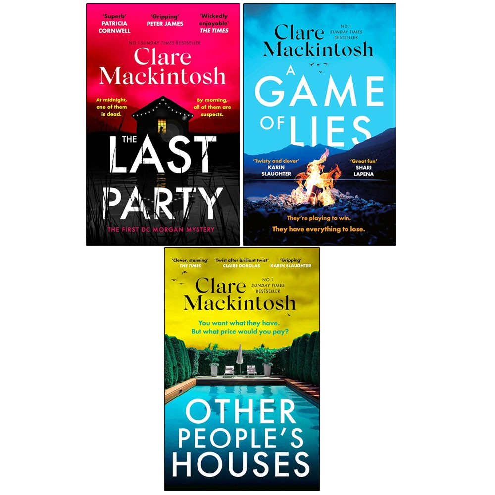 DC Morgan Series 3 Books Collection Set By Clare Mackintosh A Game of Lies,Last
