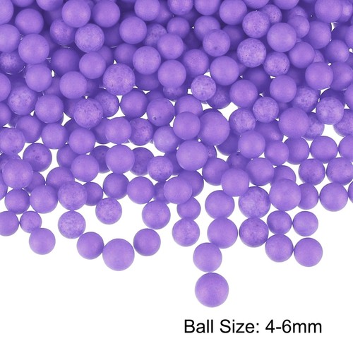 Foam Beads Foam Balls 4-6mm for Wedding(Grape Purple,1 Pack Approx 2500pcs) - Picture 2 of 7