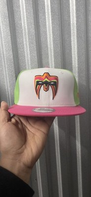 New Era WWE The Ultimate Warrior snapback cap green white pink orange black