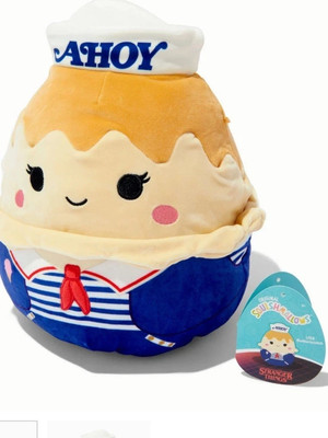 Squishmallows Stranger Things: USS Butterscotch 10 Zoll Plüschtier Stofftier NEU MIT ETIKETT UK