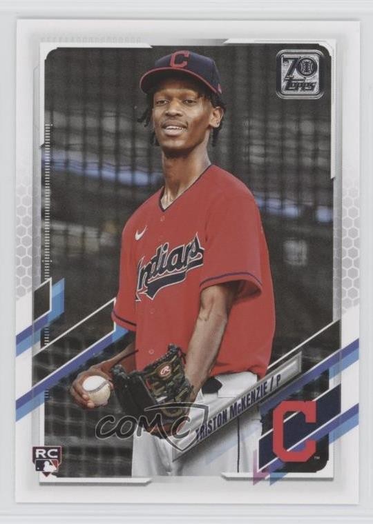2021 Topps Image Variation SP (During Warmups) Triston McKenzie #319 v3r