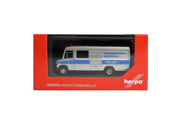 Herpa 098823 MB T2 Vario Kasten Polizei Tauchergruppe Wuppertal1:87 Neu-image