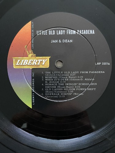 JAN & DEAN THE LITTLE OLD LADY FROM PASADENA '64 MONO 1ST PRESS SURF POP ROCK NM - Imagen 3 de 6