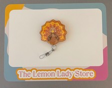 Thanksgiving Turkey Badge Reel, Funny Nurse Badge Holder, Fall Themed ID Clip,