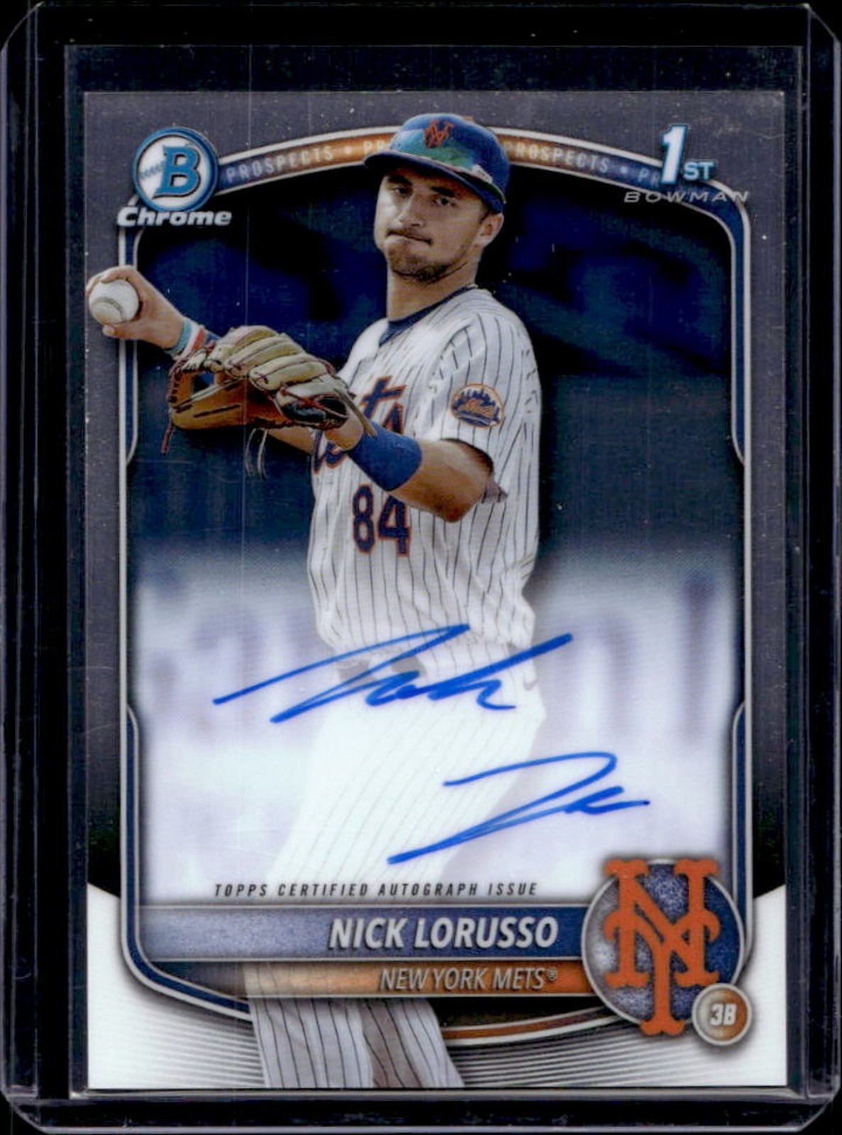 2025 Bowman Chrome Nick Lorusso Auto 1st #CPA-NL Mets