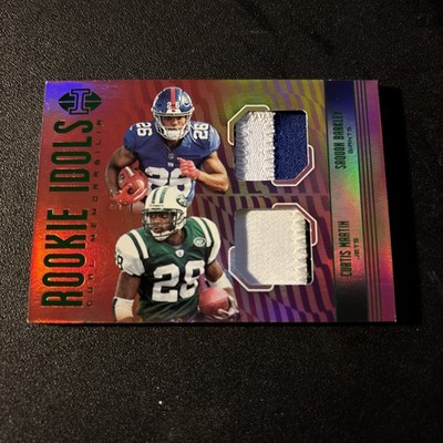 2018 Illusions Saquon Barkley Curtis Martin Rookie Icons Green Dual Relic 1/5 GW