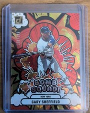 2025 Donruss Baseball Bomb Squad Gary Sheffield Red Ice #/149 Yankees 