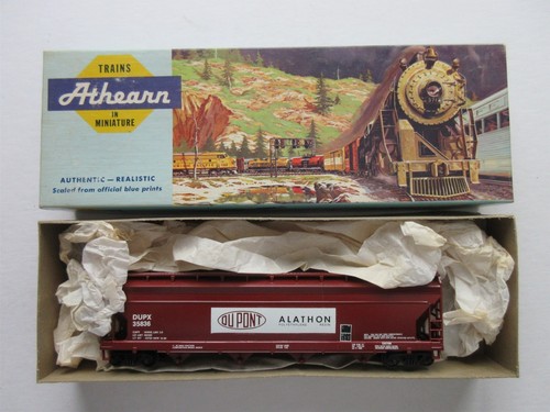 Ho Athearn DUPX 35836 DuPont ALATHON 50’ flujo central tolva cubierta de 4 bahías  | Condition: New