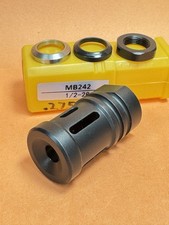 Muzzle Brake .223 5.56 1/2-28 Multi-Port Steel Recoil Compensator MB242 New