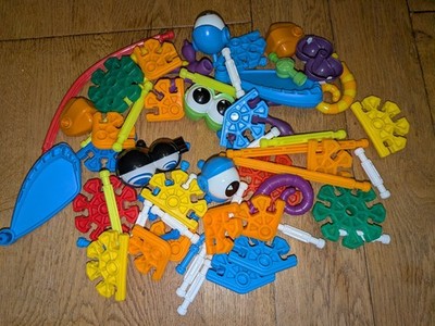 Kinder K'nex Konvolut Augen Füße Flügel Verbinder Nasenschwänze