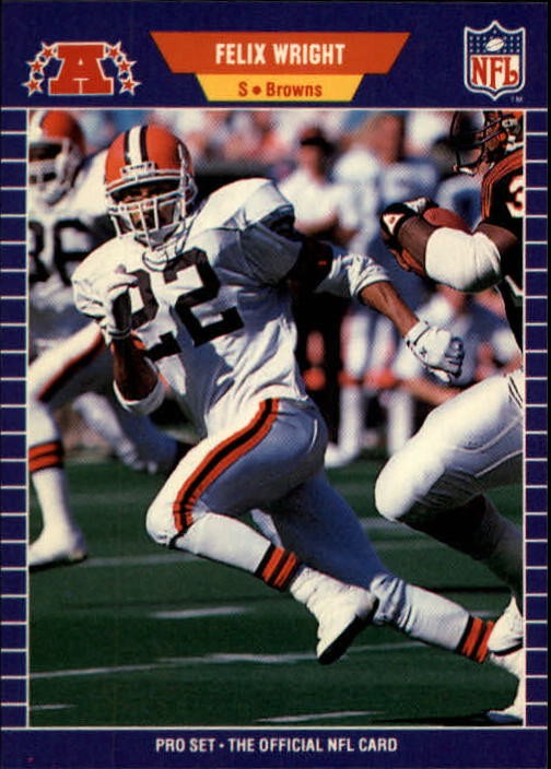 1989 Pro Set #85 Felix Wright - FB