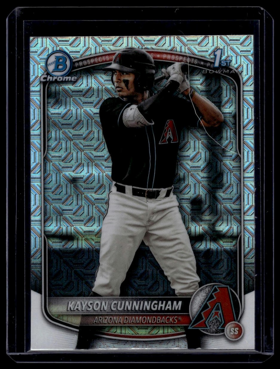 2025 Bowman Draft #BDC-84 Kayson Cunningham Chrome Mojo Refractor