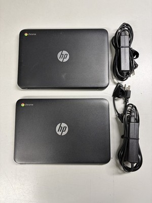 Set of 2 HP Chromebook 11 TPN-Q151 11.6'' Celeron N2840 2.16GHz 16GB SSD 4GB RAM